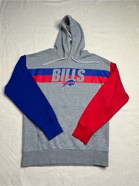 Nike NFL Buffalo Bills Gray Pullover Hoodie Sweatshirt Mens M Jersey Josh Allen